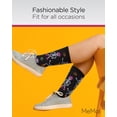 thumbnail image 5 of MeMoi Women's "Howdy Skeletons" Halloween Holiday Novelty Crew Sock - Womens - Female, 9-11, Black, 5 of 7