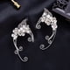 thumbnail image 4 of Orejeras de Elfo, Pendientes de Hada de Metal para Mujer, Joyas con Orejas de Elfo sin Perforaciones, Pendientes para Disfraz de Cosplay, 4 of 8