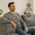 thumbnail image 5 of Full-Foam Modular Sofa, 96" Bouclé 2-Piece Sectional with Rounded Arms, Cloud-Like Comfort, Compressed Packing, 5 of 9