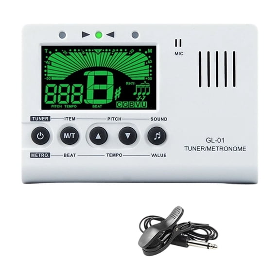 Portable Chromatic Tuner and Metronome for Musicians with Wide Frequency
