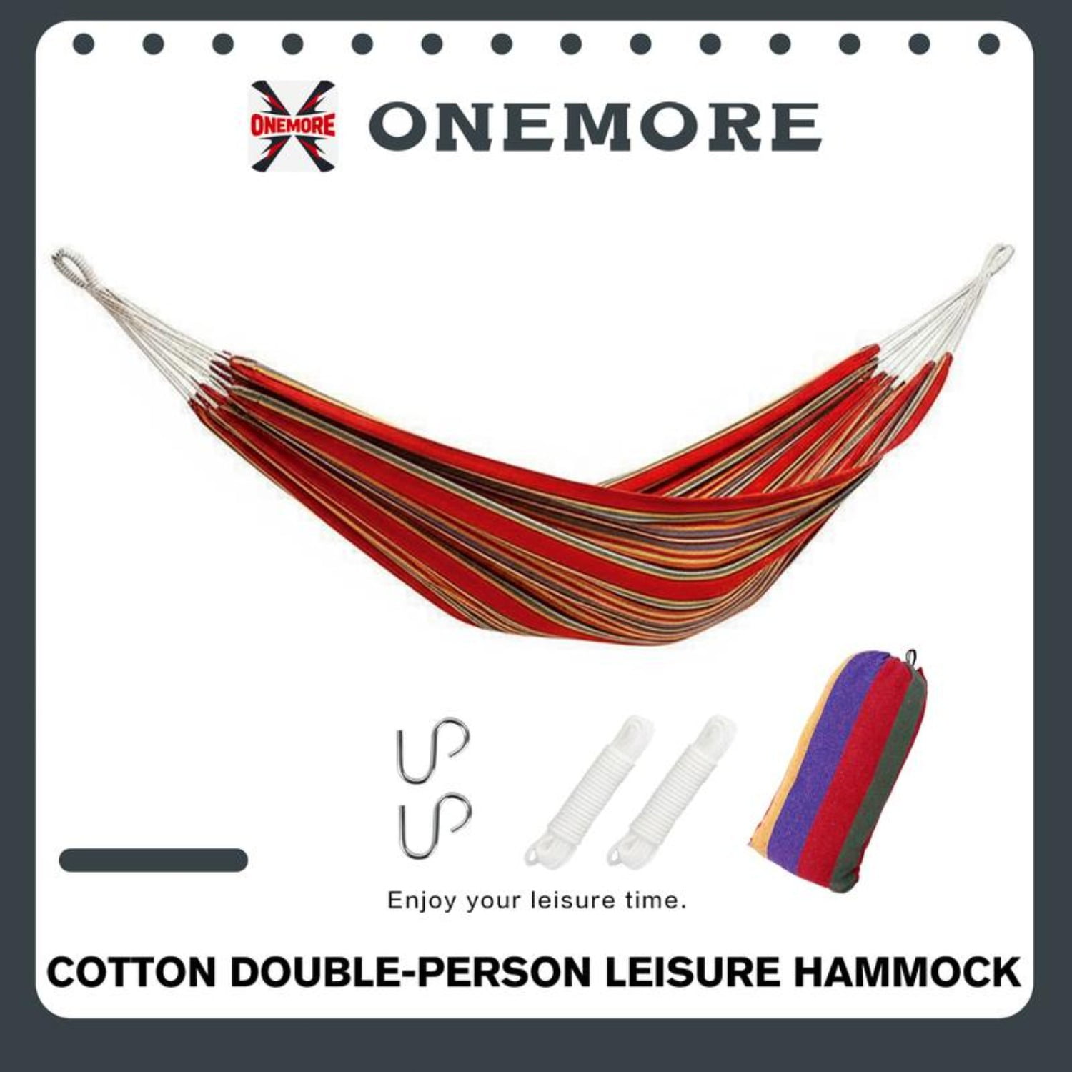 Canvas Camping Hammock Double Widened Single Hammock Chair Without Stand for Outdoor Enthusiasts(Without Stand)