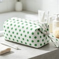 thumbnail image 4 of Cute Polka Dot Pencil Case Aesthetic Pencils Pouch,Large Capacity Pencils Case Vintage Pen Pencil Zipper Bag,Soft Special Pouches for Organization Classroom Must Haves 13.77 Inch, 4 of 6