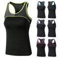 thumbnail image 3 of Nuevas camisetas de yoga para mujer, ropa deportiva sexy para gimnasio, chaleco ajustado para fitness, 3 of 8