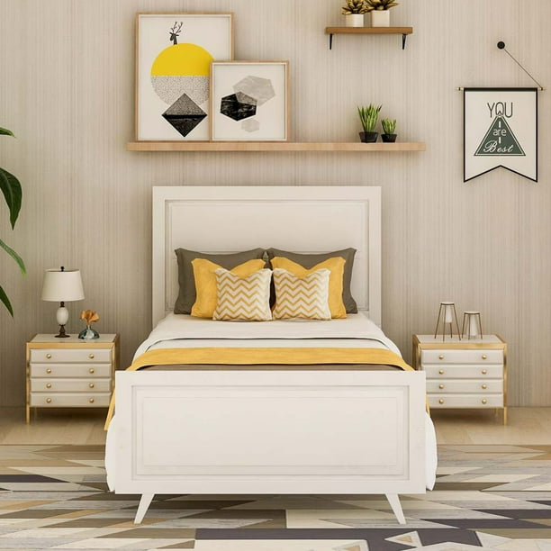 Twin Bed Frames For Kids Modern, Twin Bed Headboard For Dorm Room