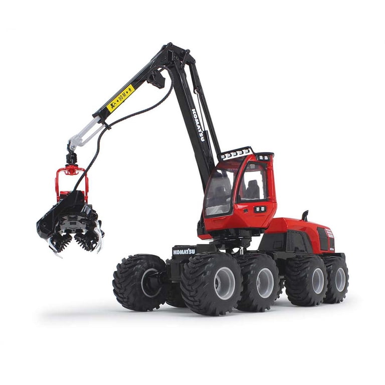 CRITICAL MASS モデル 10 赤と黒 First Gear Komatsu 931XC.3 Wheeled Harvester Diecast Metal Model 1
