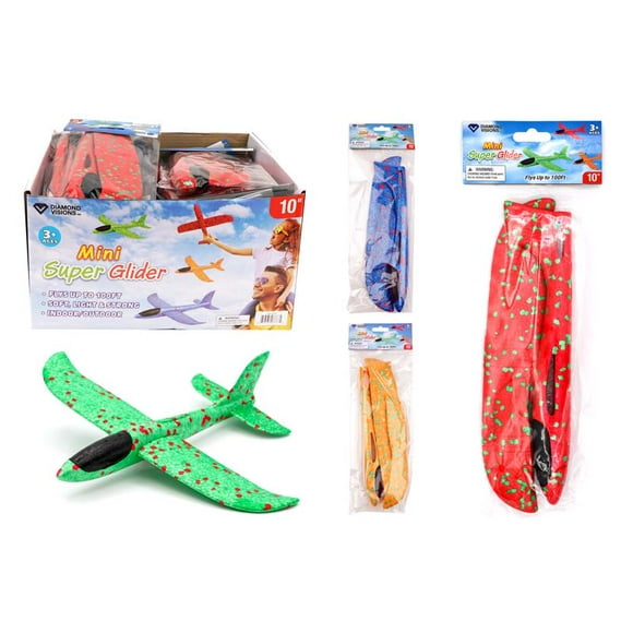 Mini superplaneador Glider Airplane Diamond Visions (paquete de 24)