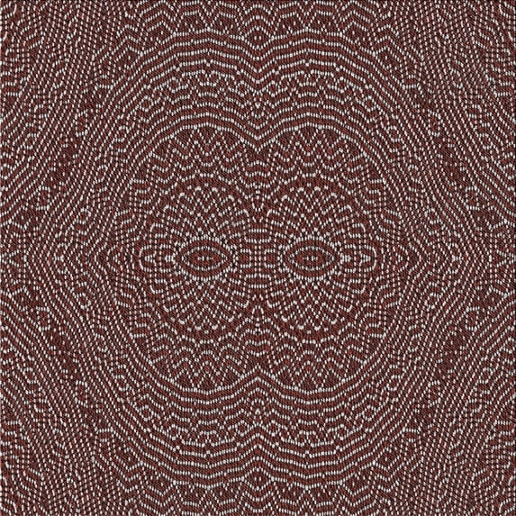 Ahgly Company Indoor Square Patterned Red Novelty Area Rugs, 5' Square