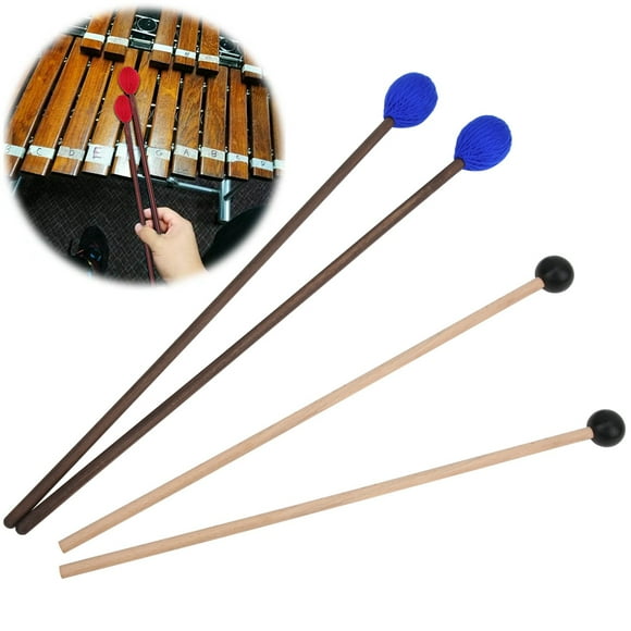 Marimba,4 Pcs Marimba Mallet Marimba Mallet Yarn Head Marimba Mallet Compact and Lightweight