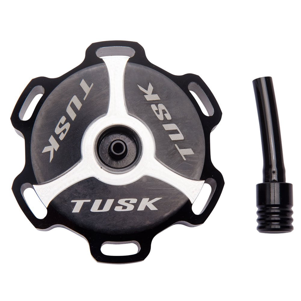 Tusk K12C-BLK Billet Aluminum Gas Cap Black Machined