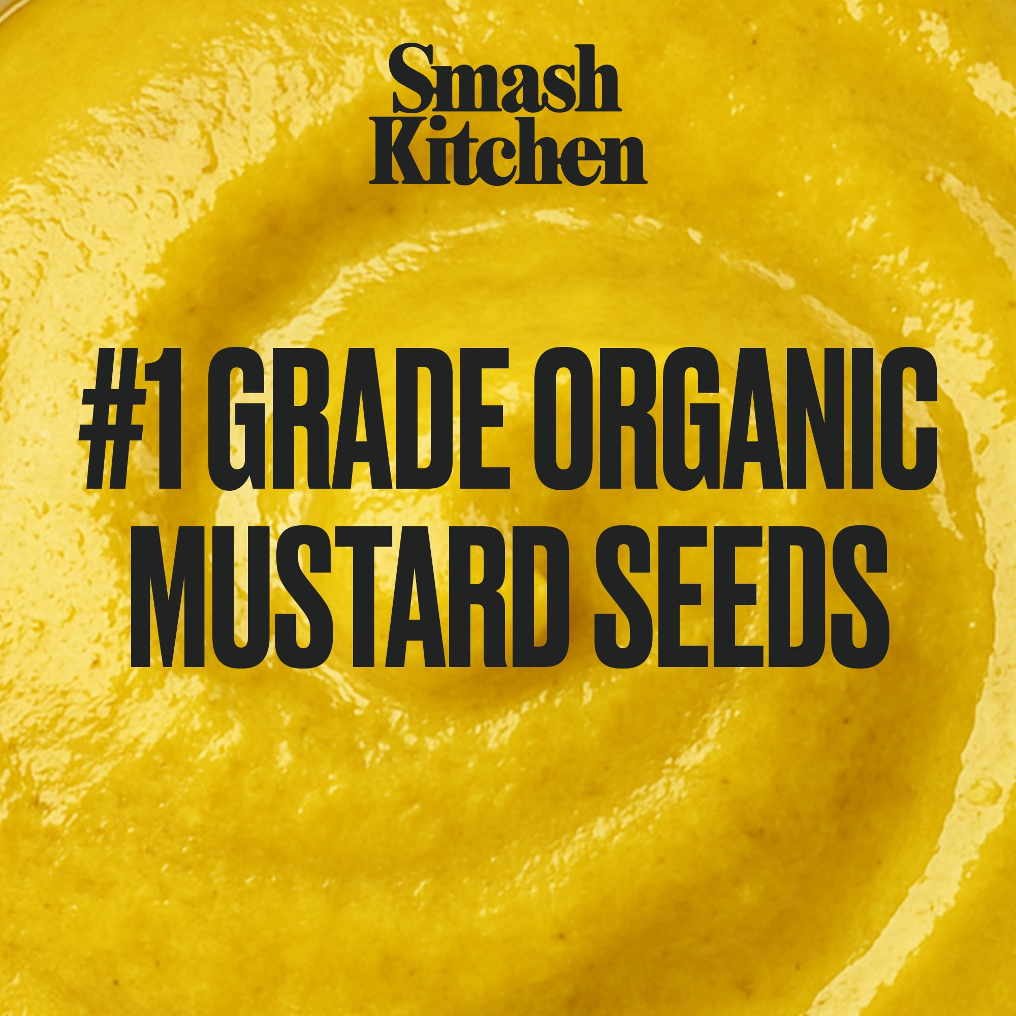 (12 pack) Smash Kitchen Organic Yellow Mustard, 20 oz Bottle