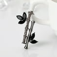 thumbnail image 3 of Naierhg Badge Cute Rust-proof Silver Bamboo Jewelry Brooch for Lady, 3 of 8