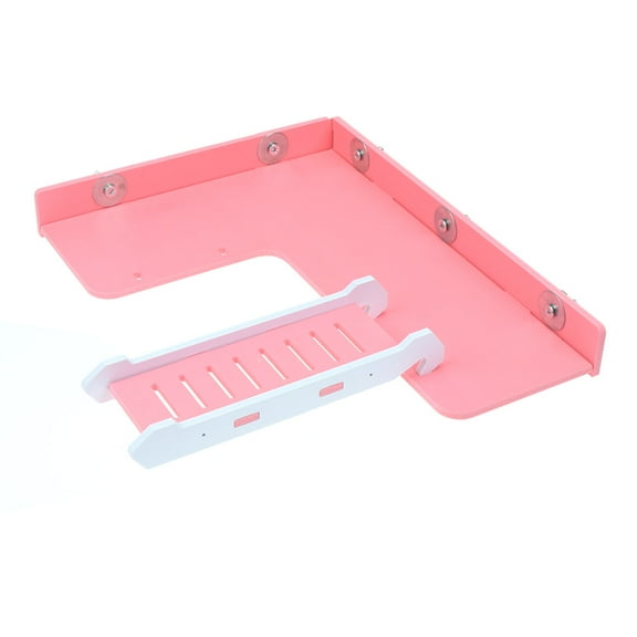 Niceauty Hamster Cage Platform Climbing Ladder Playing Platform Pink 1Pack