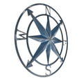 thumbnail image 2 of Zeckos Blue Metal Compass Rose Nautical Hanging Wall Décor 20 inch, 2 of 8