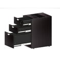 thumbnail image 7 of Boss Office Products Mocha 66 inch Executive Desk and Credenza with Dual File Storage Pedestals and Hutch, 7 of 7