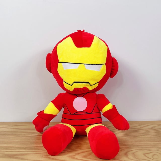 Muñeco de peluche de Iron Man, Spiderman, Capitán América, 45cm, decoración del hogar, cama, sofá, almohada, regalo para niños