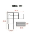 thumbnail image 2 of TKC Belle 6 Piece Outdoor Wicker Sofa Set in Cilantro, 2 of 3