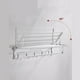 thumbnail image 4 of Toallero HappyWare Toallero Repisa para Baño Aluminio 5 Ganchos, 4 of 4