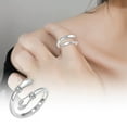 thumbnail image 3 of WIFKLSIIPG Hands Diamond Ring Love Engraved Opening Adjustable Ring Heartwarming Gift Fashionable Simple Versatile Temperament Ring, 3 of 5