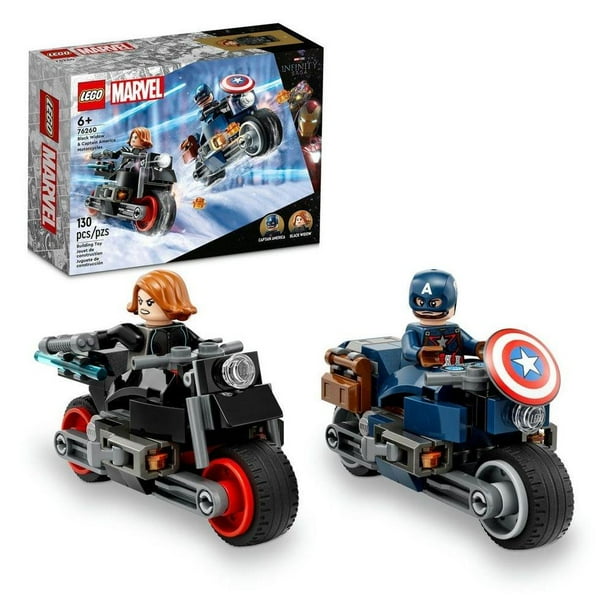 Set LEGO Super Heroes Motos de Viuda Negra y el Capitan America 76260