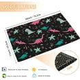 thumbnail image 3 of Colorful Dinosaurs Welcome Doormat, Childish Vulcan Palm Shell Indoor Outdoor Decor Patio Door Mats Non-Slip Mat for Home Entrance, Outside Entry, Yard, Garden, Floor, Patio 17x30 Inch, 3 of 6