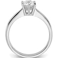 thumbnail image 2 of Sterling Silver Rhodium-Plated 5Mm Round Cz 6-Prong Engagement Ringsize 6 (Width 1.75 To 3) - Jbsp, 2 of 5