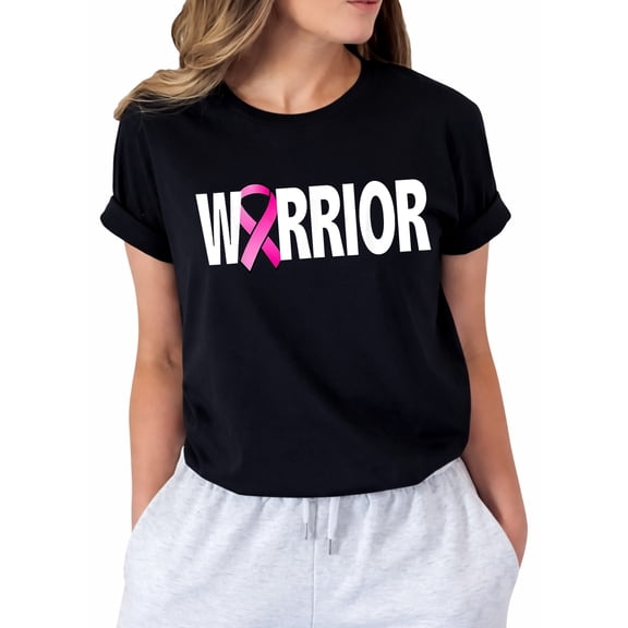 Warrior Breast Cancer Awareness for Women T-Shirt