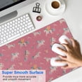 thumbnail image 4 of Long Mouse Pads for Desk,Pink Unicorn Pattern Desk Mats on Top Of Desks, Desk Mouse Pad Extra Large with 3mm Non-Slip Base and Stitched Edge for Gaming,Office,Work,Home 31.5"x11.8", 4 of 6