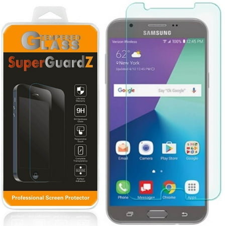 [3-Pack] For Samsung Galaxy J7 V / J7V (Verizon) - SuperGuardZ Tempered Glass Screen Protector, 9H, Anti-Scratch, Anti-Bubble, Anti-Fingerprint