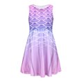 thumbnail image 2 of Robes de Printemps pour Filles, Robe Sans Manches à Col Rond pour Enfants, Imprimé Floral, Décontractée, Plage, Fête, Violette, 11-12 Ans, 2 of 7
