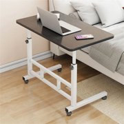 Adjustable Height Mobile Stand Up Desk With Wheels, Portable Standing Desk, Portable Rolling Laptop Desk, Small Computer Desk For Home Living Room