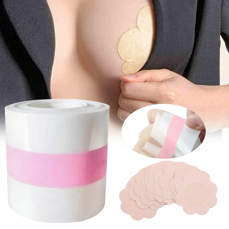 SSBSM 1 Set Chest Sticker Multipurpose Transparent Design Comfortable  Beautify Breathable Beauty Tool Silicone Breast Lift Boob Tape for Women 