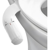 Bidet Attachment for Toilet,Non-Electric Bidet with Adjustable Fresh Water Jet Spray, Easy-to-Install,Bidet Toilet Seat Attachment for Frontal & Rear Wash, with Water Pressure Control white