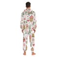 thumbnail image 4 of FORMRS Onesies Pajama for Adults Unisex Hoodie Winter Jumpsuit One Piece Sleepwear, Sizes S-2XL, Brown Nordic Christmas House, 4 of 7