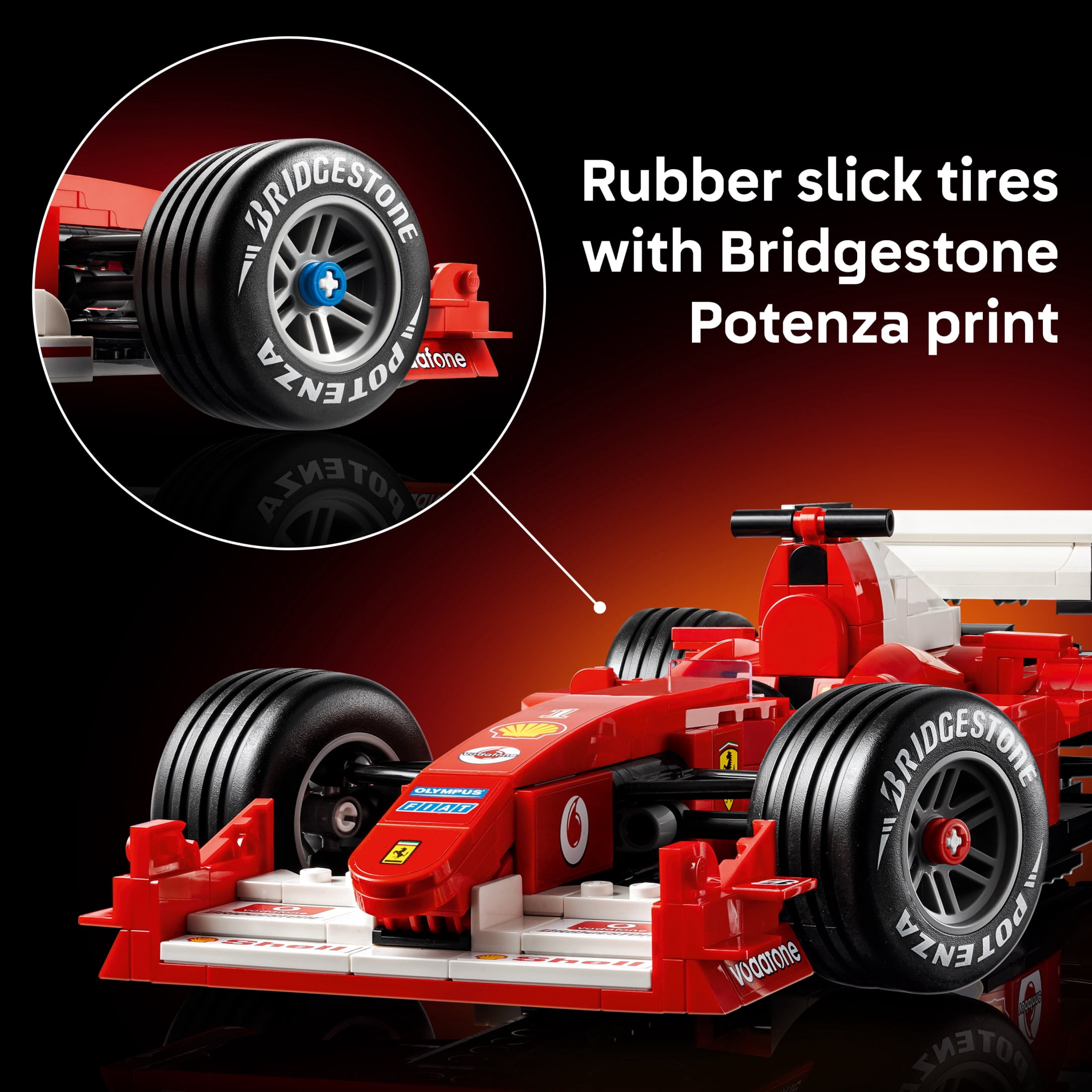 LEGO Icons Ferrari F2004 & Michael Schumacher Building Set for Adults, Ages 18+ - Ferrari F1 Bedroom, Home Office, Desk Decor - Gift Ideas for Men, Women, & Fans - 11375