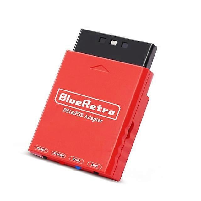 Adaptador de Controlador de juegos inalámbrico yuxing para consola PS1 PS2 a PS4 PS5 Nintendo Switch rojo