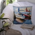 thumbnail image 3 of Sailboats Painting Fabric Decorative Pillow, 3 of 4