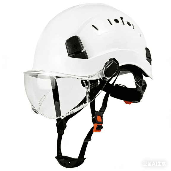 CE-Certified Construction Safety Helmet with Built-in Goggles – New National Standard