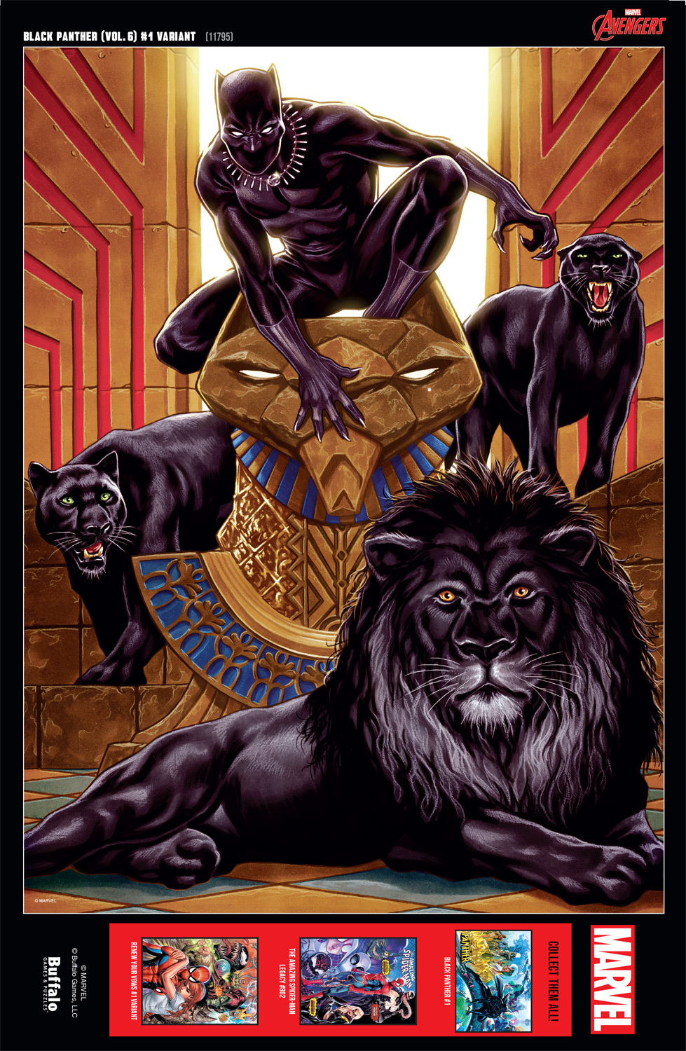Buffalo Games 1000-Piece Marvel Black Panther (Vol. 6) #1 Variant Jigsaw Puzzle