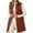 Brown, variant on Sweater Vest Women,Lightweight Winter Hooded Down Vest for Women Quilted Sleeveless Gilet Coat With Pockets Outerwear