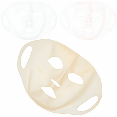 TELOLY 3Pcs Reusable Face Masks Covers Facial Silicone Face Covers Beauty Supplies