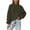 Army Green, variant on Stralyhd Fall Winter Women's Sweaters Oversized Knit Crewneck Tops Holiday Warm Drop Shoulder Sweatshirts Chunky Long Sleeves Loose Outfits S