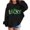 Black, variant on WERYOUNG Girls Boys Hoodie Long Sleeve Soft Sweatshirt Graphic Hoody Kids Cute Pullovers St. Patrick's Day Tops Toddler Dailywear, 3-4 Years, Black