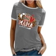 thumbnail image 1 of Elegante blusa de manga corta con cuello redondo y manga abullonada para mujer OAVQHLG3B Store  lin121212, 1 of 5