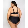 thumbnail image 2 of Women's Curvy Couture 1169 Tulip Lace Hipster Panty (Black XS), 2 of 3