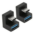 thumbnail image 1 of USB Degree Adapter,2 Pcs USB C Usb C Angle Adapter Usb C Adapter High Capacity, 1 of 14