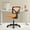 Orange, variant on Gianna Armless Desk Chair, Home Office Rolling Adjustable Ergonomic Chairs with Low Back