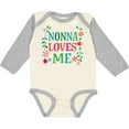 thumbnail image 3 of Inktastic Nonna Loves Me Granddaughter Girls Long Sleeve Baby Bodysuit, 3 of 5