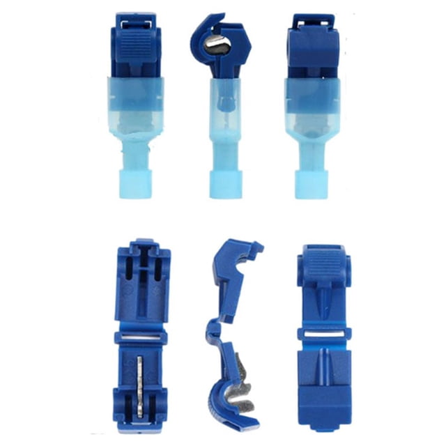 Kenally Terminal de crimpado de cable eléctrico, empalmes aislantes para electricista, conectores de Cable, accesorios de conexión de reparación Herramientas eléctricas Azul Kenally TO009585-01