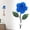 Blue, variant on Creative Resin Wall Hooks Hand Painted Art Flower Mounted Hook For Coat Hat Key Towel Hanger(Double Hook)