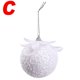thumbnail image 3 of 9/3x Adornos para árbol de Navidad Bolas de espuma con forma de pétalos de purpurina blanca Bolas de nieve Flores de espuma brillantes Decoraciones colgantes para árbol, 3 of 5